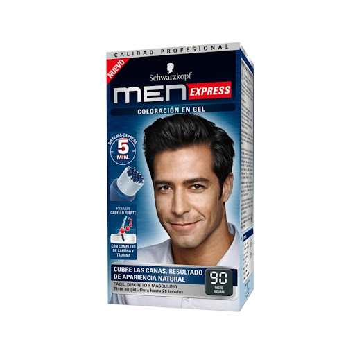 Tinte Men Express 90 Negro Natural x 1 und