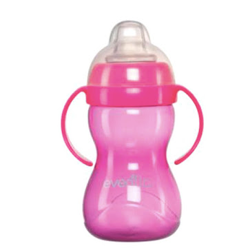 Solo Online Taza Entrenadora Evenflo   Boquilla Suave Color Violeta 10 Oz 