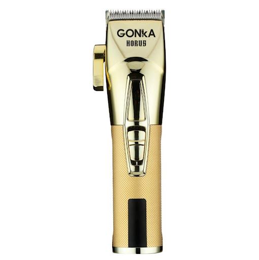 Máquina de corte profesional Horus  Gonka Caja x 1 Máquina profesional de corte inalámbrica Gonka Horus con motor de 8000 RPM, batería de litio de 120 min, cuchilla japonesa acanalada y pantalla digital.