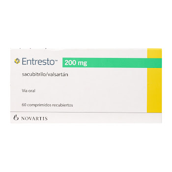 Entresto Sacubitrilo Valsartán 200 mg Novartis Caja x 60 Comprimidos  