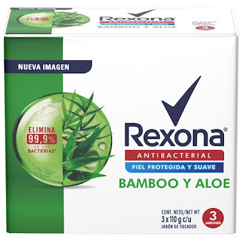 Jabon Corporal Rexona   Bamboo Y Aloe Tripack x 110 gr  