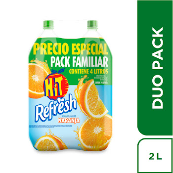Jugo Hit Naranja 2 lt x 2 und  