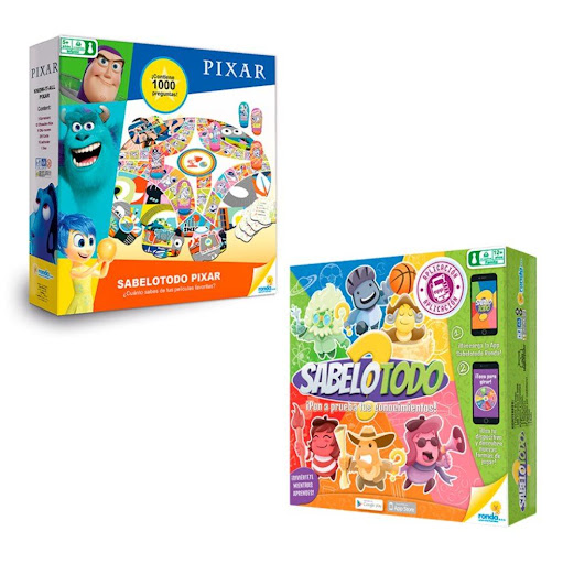 Oferta 2086-Sabelotodo Pixar+Sabelotodo 09 RONDA CAJA x 1 Oferta 2086-Sabelotodo Pixar+Sabelotodo 09
Sabelotodo Pixar
Diviértete en familia y con amigos con este espectacular juego de mesa Sabelotodo Pixar
Contenido del producto :
*1 Tablero
*12 Fichas
*6 Po