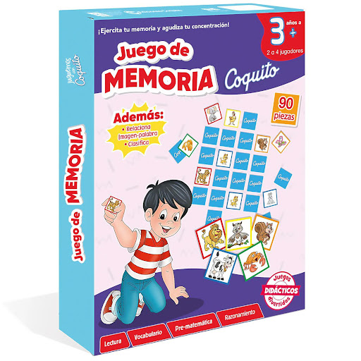 Juego De Memoria. Coquito Distribuidora Grafica Libro x 1 Juego De Memoria. CoquitoJuego didáctico de mesa que desarrolla las capacidades básicas para un óptimo desenvolvimiento escolar, como son la atención, la concentración y la memoria.Presentación: Caja 