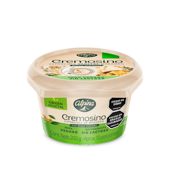 Cremosino Alpina Origen   Vegetal Marañon y Finas Hierbas x 200 gr 