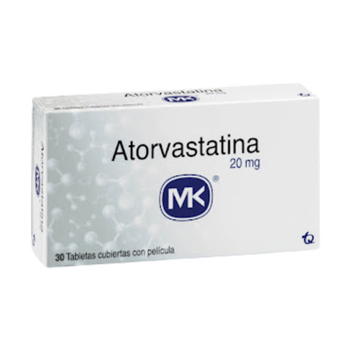 Atorvastatina MK 20 mg Caja x 30 Tabletas