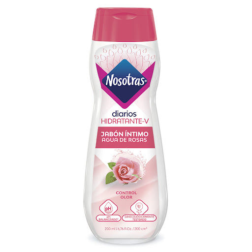 Jabón Intimo Nosotras Agua de Rosas Frasco x 200 ml