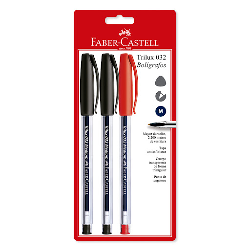 Boligrafo Trilux Faber Castell Caja x 3 und