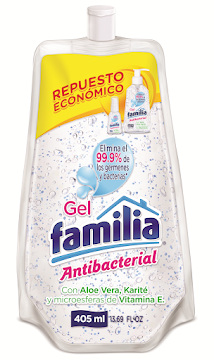 Gel Antibacterial   Familia Repuesto Economico x 405Ml 