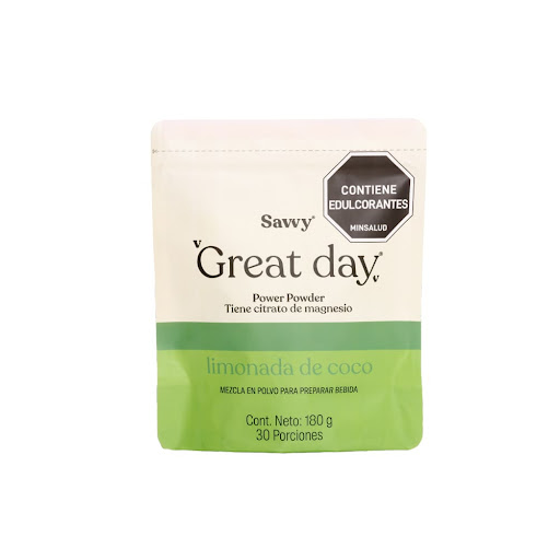 Great Day Savvy Magnesio Limonada Coco x 180 gr