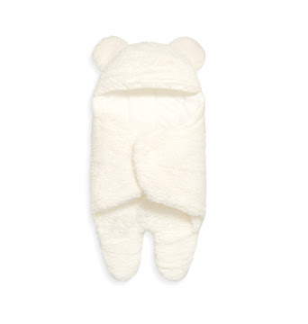 Cobija Sleeping En Forma   De Osito Beige 3- 6 Meses Tela Interna 100% Algodón  