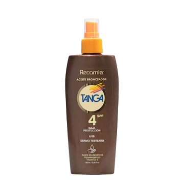 Bronceador Tanga Aceite   Spf 4 x 185 ml  