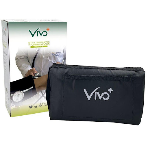 KIT VIVO TENSIOMETRO NEGRO RAPPAPORT GLX SAS  x 1 Kit médico que incluye un tensiómetro manual aneroide y un fonendoscopio tipo Rappaport de doble manguera, ideal para la medición precisa de la presión arterial y la auscultación de sonidos cardíacos 