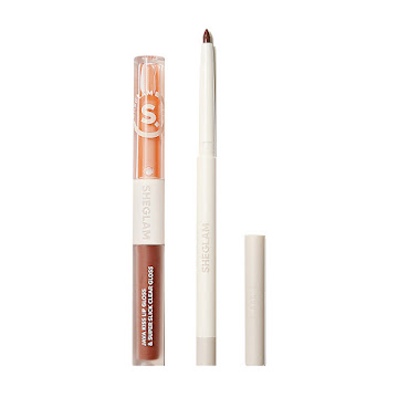 Set Labial Sheglam Soft 90s  Lip Duo Set Haute Cocoa x 0.15 gr + Lip Liner x 0.28 gr  