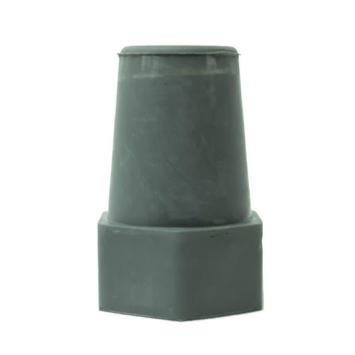 Regatón Hexagonal Gris Recovery RECOVERY Individual x 1 Regatón para caminadores y muletas que ayuden a mantener el equilibrio a la hora de caminar con superficie de antideslizante.
