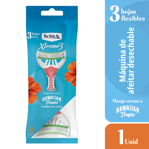 Máquina De Afeitar Schick Xtreme 3 Mujer Hawaiian Tropic x 1 und