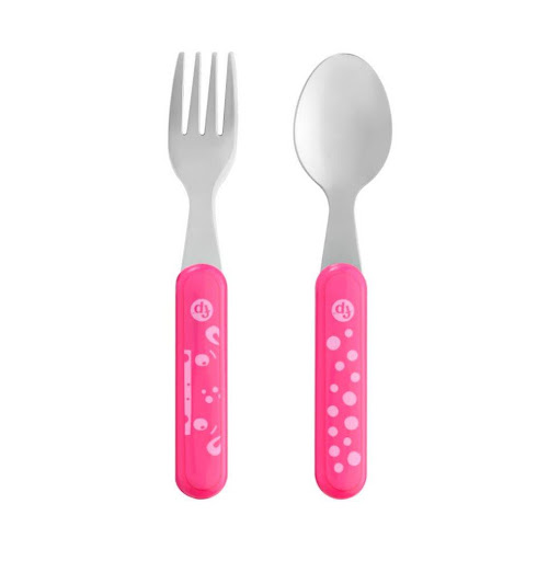 SET CUBIERTOS ACERO INOX RS FISHER PRICE BLISTER x 1 SET CUBIERTOS ACERO INOX RS