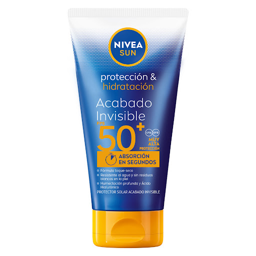 Protector Solar Nivea Sun Acabado Invisible Fps50 x 150 ml