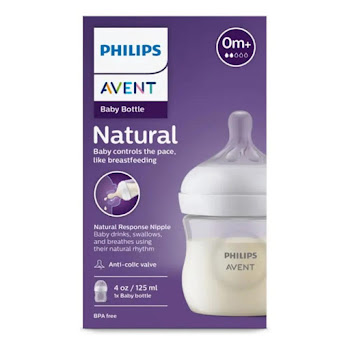 Tetero Philips Avent Natural Response de 4oz Tetina 0m+ Caja x 1 und  