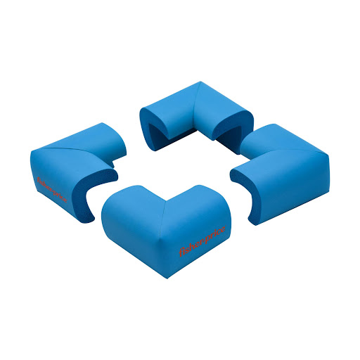 Esquinero de Seguridad Bebés Azul X 4 Fisher Price Fisher Price Caja x 4 Hogar seguro para tu bebe con esquinero de seguridad fácil de instalar y quitar, adecuados para la mayoría de las esquinas afiladas y bordes duros, como madera, vidrio, metal, bordes de cerámica, mesi