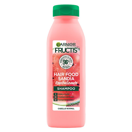 Shampoo Fructis Hair Food Sandía Frasco x 300 ml