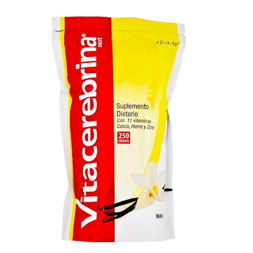 Vitacerebrina Vitaminas Calcio Vainilla Suplemento Dietario x 250 gr