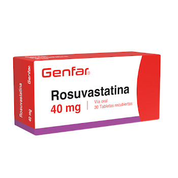 Rosuvastatina 40 mg Genfar Caja x 30 Tabletas  
