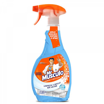Limpiador Mr Musculo De Vidrios Y Multisusos Gatillo Frasco x 500 ml  