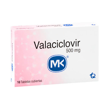 Valaciclovir MK 500 mg Caja x 10 Tabletas  
