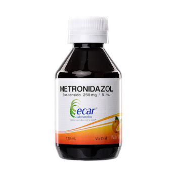 Metronidazol Suspensión 250mg/5ml Ecar Frasco x 120 ml  