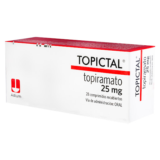 Topictal Topiramato 25 mg Adium Caja x 28 Comprimidos