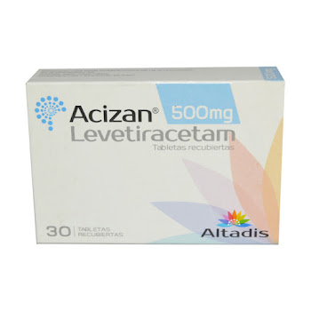 Acizan Levetiracetam 500mg Altadis Caja x 30 Tabletas  