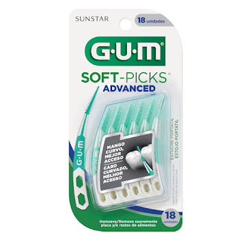 Cepillo Interdental Gum Sunstar Advanced + Estuche Portatil X 18Unidad  