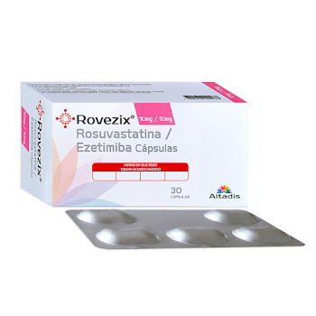 Rovezix Rosuvastatina 10 mg+ Ezetimiba 10 mg Altadis Caja x 30 Capsulas  