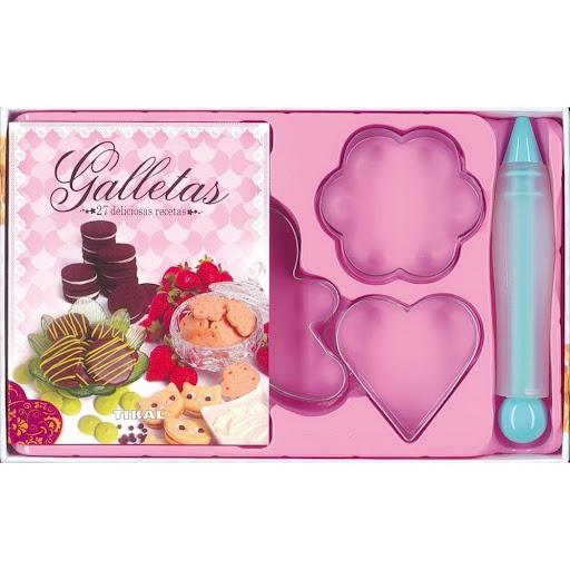 Galletas. 27 Deliciosas Recetas. Incluye Accesorios Ediciones Tikal Libro x 1.0 GALLETAS (27 DELI.RECETAS)(INC.ACCESOR.)  Atrevete A Elaborar Tus Propias Galletas! El Libro De Recetas De Esta Caja, Que Incluye 3 Cortapastas Y 1 Bol ¡Grafo Explica Desde El Primer Momento Qu‚ Mater