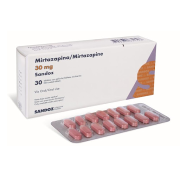 Mirtazapina 30 mg Sandoz Caja x 30 Tabletas  