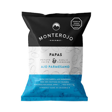Papas Monterojo Ajo Parmesano x 25 gr  