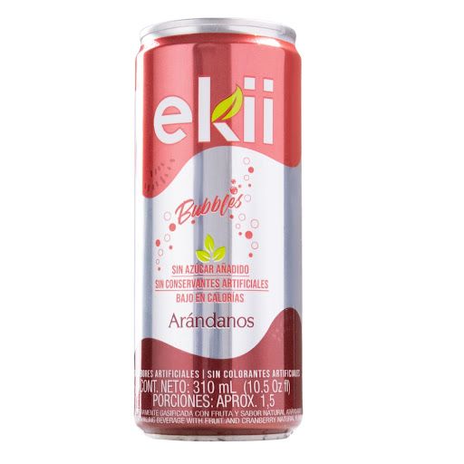 Soda Ekii Bubbles Arándanos Lata x 310 ml