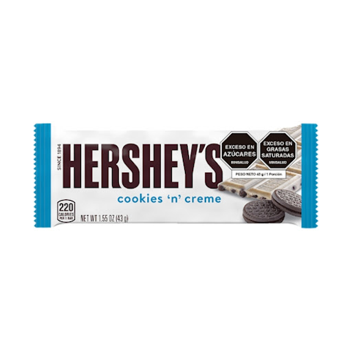 Chocolatina Hershey´S Cookies N Creme x 43 gr