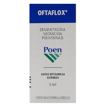 Oftaflox Dexametasona + Neomicina + Polimixina 3.5mg/6.600UI/1mg Megalabs Frasco x 5 ml  