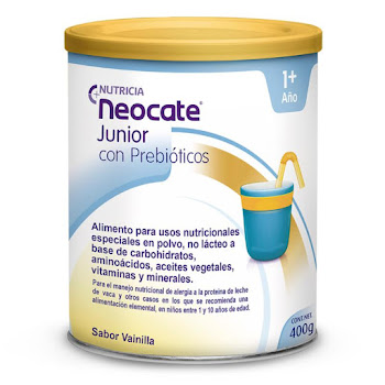 Fórmula Infantil Neocate 1+ Junior Con Prebioticos Vainilla x 400 gr  