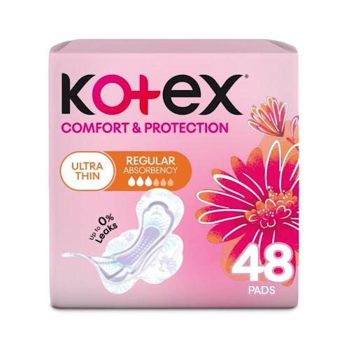 Toalla Higienica Kotex Ultradelgada Maxi Protect Dia Paquete x 48 und