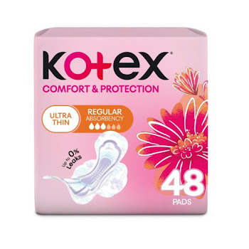 Toalla Higienica Kotex Ultradelgada Maxi Protect Dia Paquete x 48 und  