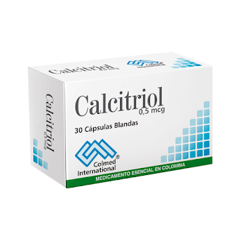Calcitriol 0.5 mcg Colmed Caja x 30 Cápsulas  