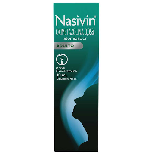 Nasivin Adultos Oximetazolina 0,05% Solución Nasal x 10 ml