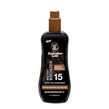 Bronceador Australian Gold Spf 15 Instant Bronzer  Spray Gel x237ml   