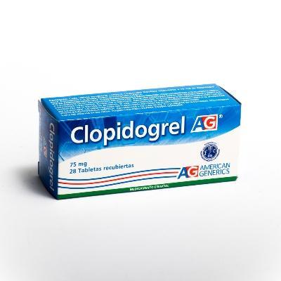 Clopidogrel AG 75 mg Caja x 28 Tabletas