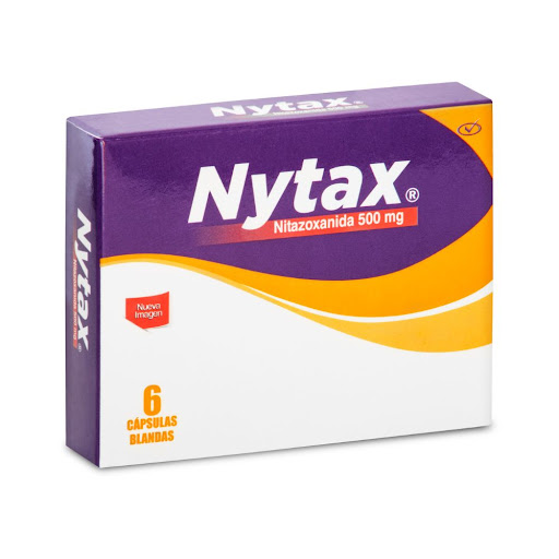 Nytax Nitazoxanida 500 mg Procaps Caja x 6 Cápsulas