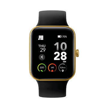 Reloj Inteligente Cubitt   Adulto Negro Dorado x 1 und 