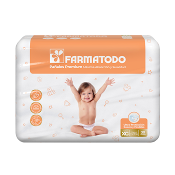 Pañal Farmatodo Premium Etapa 4 Talla XG x 30 und  